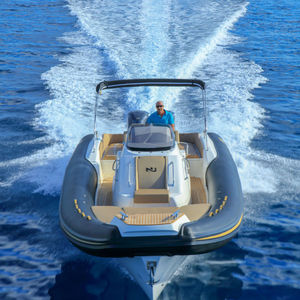 bateau pneumatique hors-bord / bimoteur / semi-rigide / à console centrale