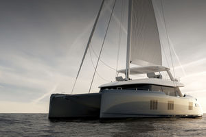 sailing-yacht catamaran / de croisière / à fly / 6 cabines
