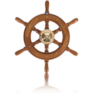 volant en teck pour bateau à moteur 1