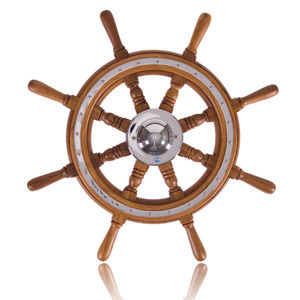 volant en teck pour bateau à moteur