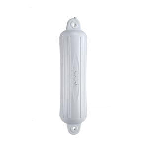 Pare-battage Bateau 4 Pièces - 50x14cm, PVC 3.8mm, Avec Lignes, Pompe Et Goupilles, Blanc, Pour Bateaux 3-6m