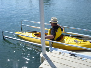 cale de mise à l'eau kayaks