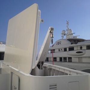bossoir pour yacht / hydraulique / pivotant / télescopique