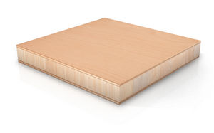panneau sandwich décoratif / pour aménagement de navire / balsa / bois