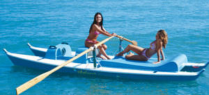 catamaran à rames