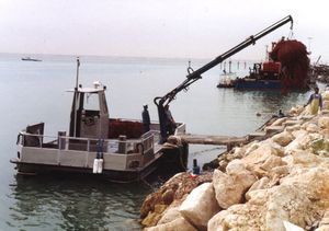 bateau pour l'aquaculture