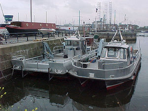 bateau pour l'aquaculture