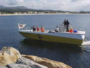 bateau de parachute ascensionnel in-bord