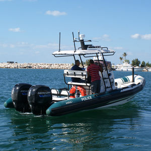 bateau de surveillance / hors-bord / bateau pneumatique semi-rigide