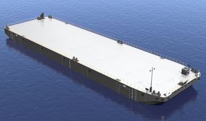 navire spécial ponton flottant de travail