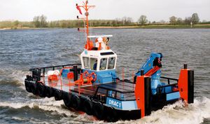bateau de travail / bateau utilitaire / diesel