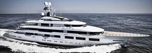 mega-yacht de croisière / raised pilothouse