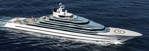 méga-yacht de luxe de croisière