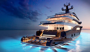 mega-yacht de croisière