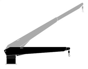 bossoir pour bateau / hydraulique / pivotant / télescopique