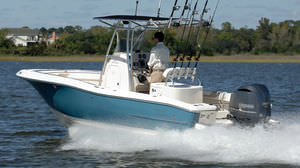 bay boat hors-bord / à console centrale / de pêche sportive / max. 10 personnes
