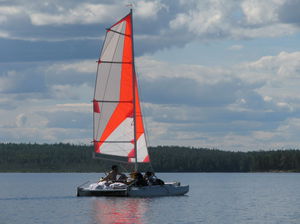 catamaran de sport gonflable