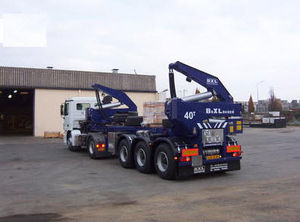 remorque porte-conteneur / pour terminal portuaire / auto-chargeuse / chargement de côté