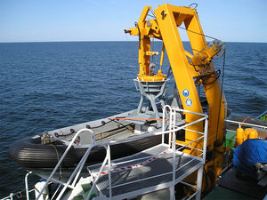 bossoir pour bateau de sauvetage