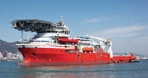 navire de service offshore de support pour la plongée