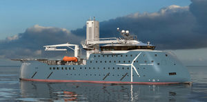 navire de service offshore pour parc éolien
