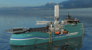navire de service offshore pour parc éolien