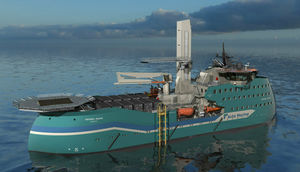 navire de service offshore pour parc éolien