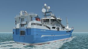 navire de pêche professionnelle chalutier 1
