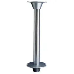 Piédestal De Table Réglable Argenté En Aluminium 22-28 Pouces - Pied De Table Universel Pour Yacht, Camping-Car Et Bateau