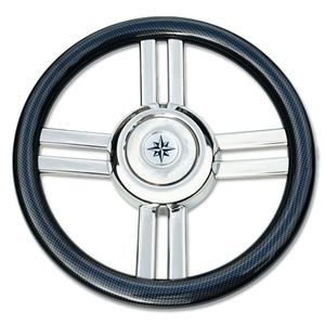 volant en inox pour bateau à moteur 1