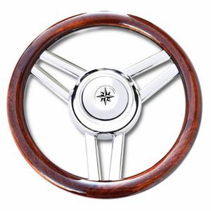 volant en inox pour bateau à moteur 1
