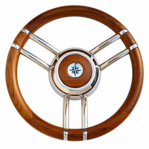 volant en bois pour bateau à moteur 1