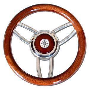 volant en bois pour bateau à moteur 1