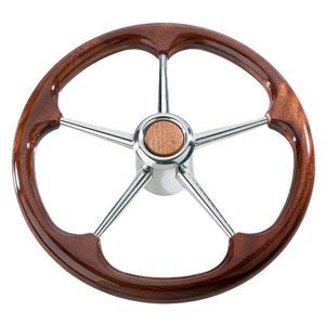 volant en teck pour bateau à moteur 1