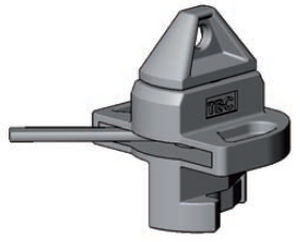 twist-lock pour l'arrimage de conteneur type breech base