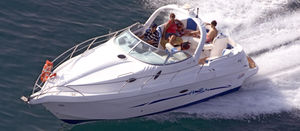 cabin-cruiser in-bord / bimoteur / open / de pêche sportive