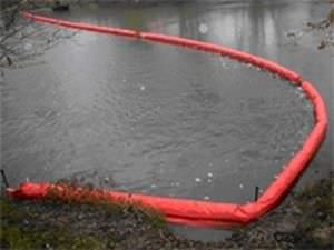 barrage antipollution / flottant / pour port / pour rivière