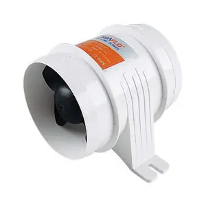 Ventilateur de bateau de 7,6 cm en ligne 12 V, haute 130 CFM, ventilation de moteur marin, ventilateur de conduit pour cuisine, tête et cale