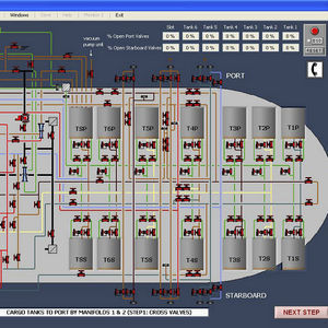 simulateur de manutention de cargaison liquide