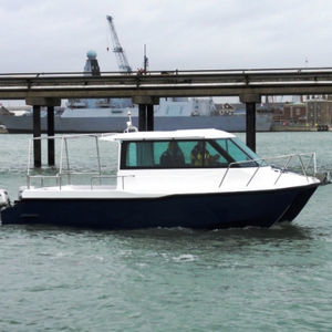 cabin-cruiser catamaran