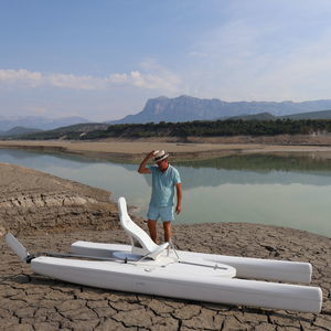 bateau à pédales monoplace