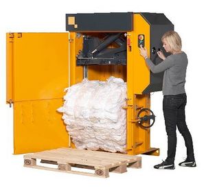 compacteur de déchets en verre / papier / aluminium / plastiques