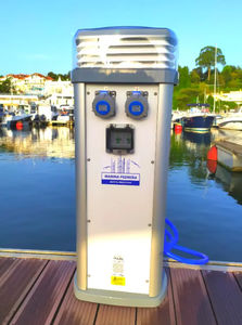 borne de distribution électrique