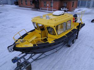 pilotine / hors-bord / diesel / en aluminium