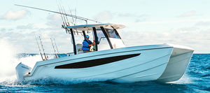 coque open catamaran