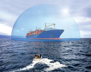système anti-pirates pour navire de commerce