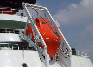 bossoir pour canot de sauvetage à chute libre 1
