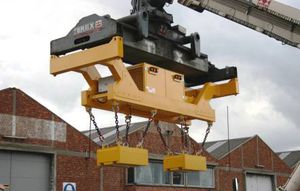 spreader pour conteneur / type poutre / avec module magnétique