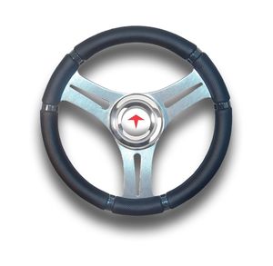 volant enduit polyuréthane pour bateau à moteur / en aluminium / habillage cuir / course