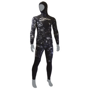combinaison en néoprène de chasse sous-marine / à cagoule / deux pièces / 5 mm